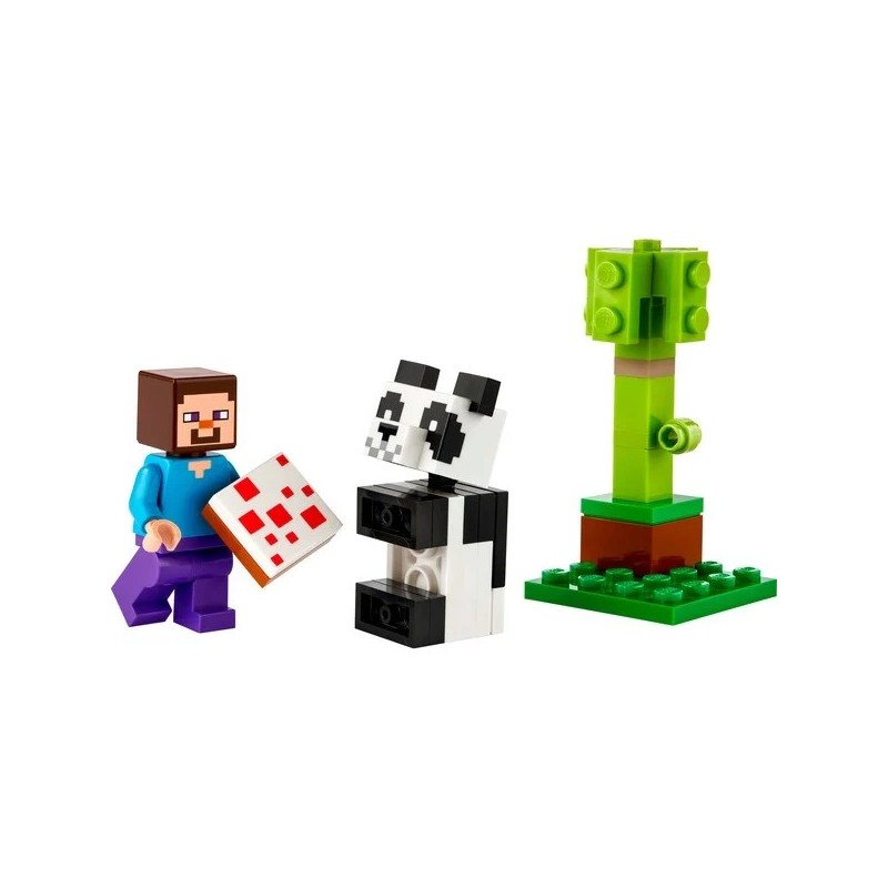 Steve mit Baby-Panda