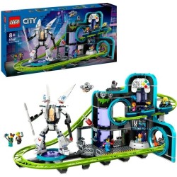 Achterbahn mit Roboter-Mech
