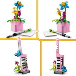 Schreibmaschine mit Blumen