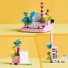 Schreibmaschine mit Blumen