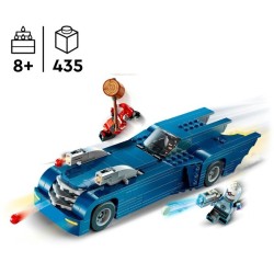 Batman im Batmobil vs. Harley Quinn und Mr. Freeze