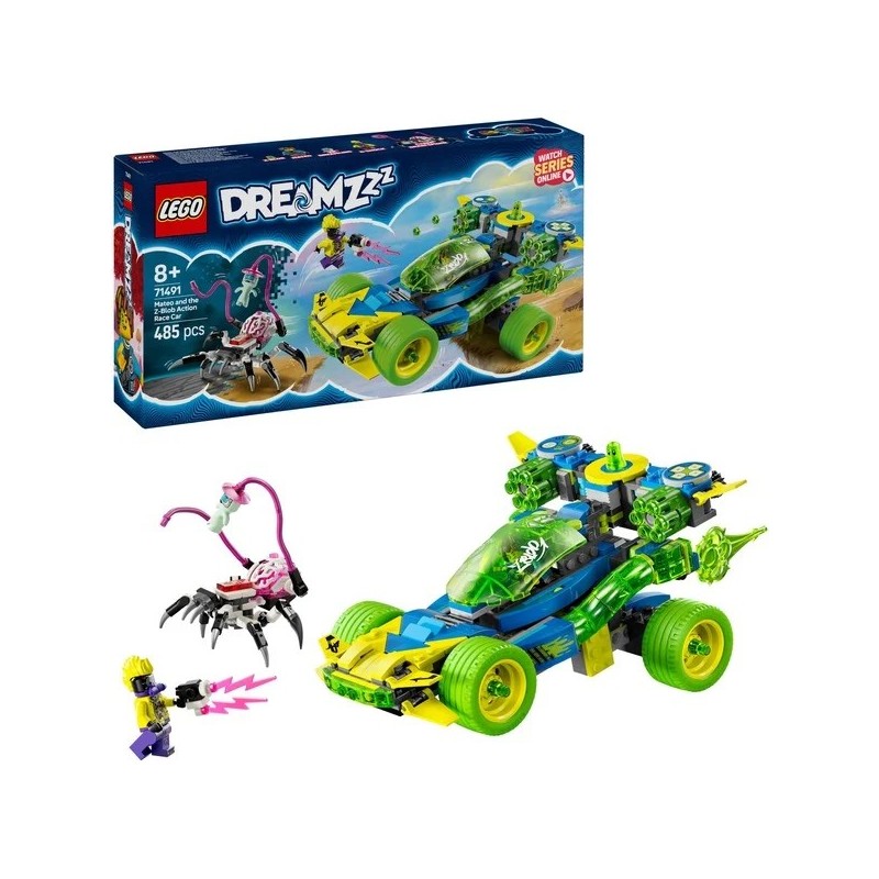 Mateo mit dem Z-Blob Action Rennwagen
