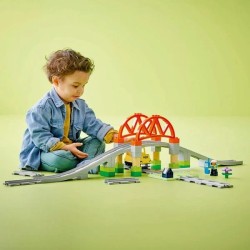 Town Eisenbahnbrücke und Schienen - Erweiterungsset