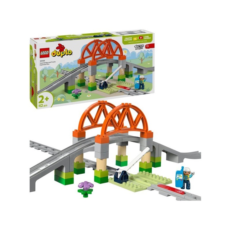 Town Eisenbahnbrücke und Schienen - Erweiterungsset
