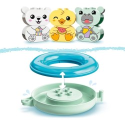 Badewannenspaß: Schwimmender Tierzug