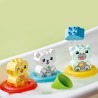 Badewannenspaß: Schwimmender Tierzug