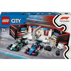 F1 Garage mit Mercedes-AMG & Alpine Rennautos
