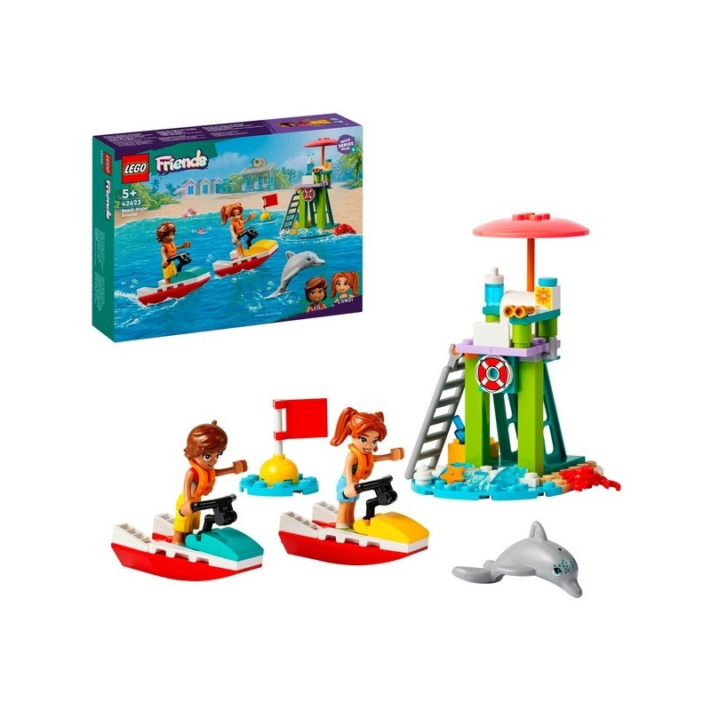 Rettungsschwimmer Aussichtsturm mit Jetskis