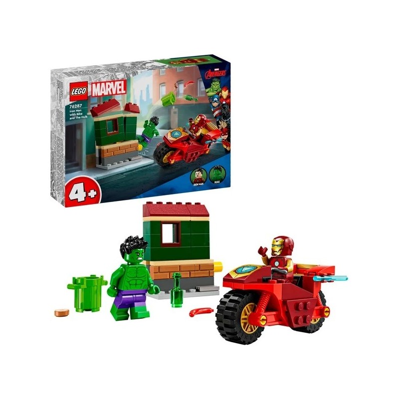 Iron Man mit Bike und der Hulk