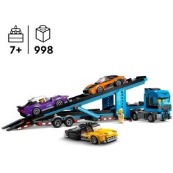 Autotransporter mit Sportwagen