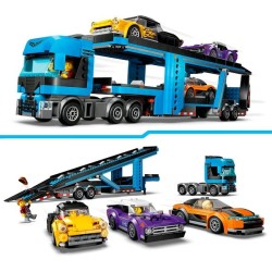 Autotransporter mit Sportwagen