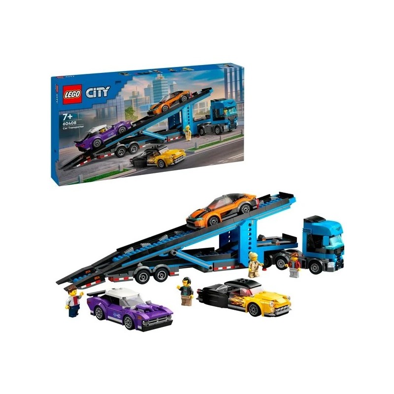 Autotransporter mit Sportwagen