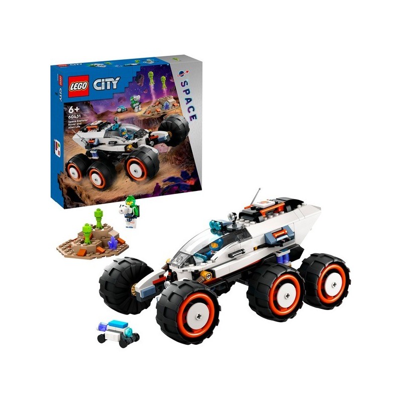 Weltraum-Rover mit Außerirdischen