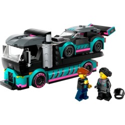Autotransporter mit Rennwagen