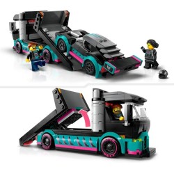 Autotransporter mit Rennwagen
