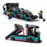 Autotransporter mit Rennwagen