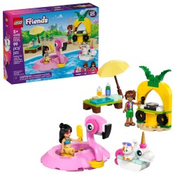 Poolparty mit Einhorn und Flamingo