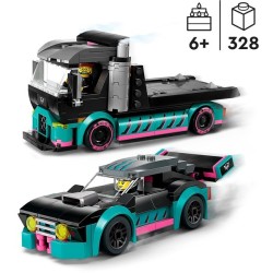 Autotransporter mit Rennwagen