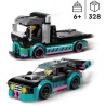 Autotransporter mit Rennwagen