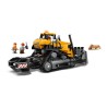 Gelber Bulldozer mit Frontlader