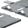 Straßenkreuzung mit Ampeln