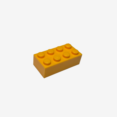 3001 Brick 2x4 - Bright Light  Orange