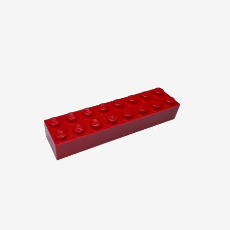 3007 Brick 2x8 - Red
