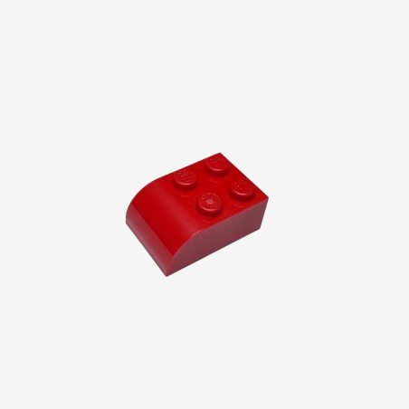 6215 Brick Curved 2x3 with 4 Studs - Red