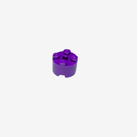 3941 Brick Round 2x2 with Axle Hole - Dark Purple