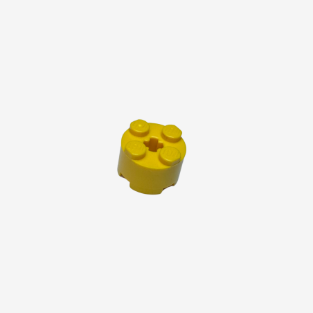 3941 Brick Round 2x2 with Axle Hole - Yellow