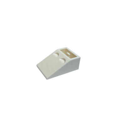 3747b Slope Inverted 33  3x2 with Flat Bottom Pin and Connetions betwe Studs - White