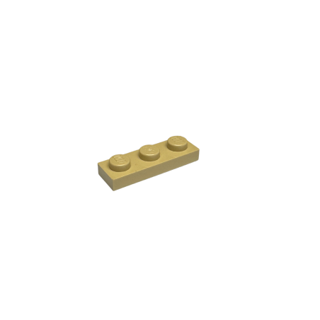 3623 Plate 1x3 - Tan