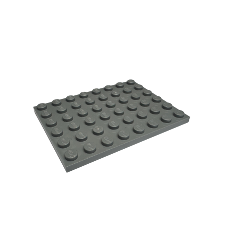 3036 Plate 6x8 - Dark Bluish Gray