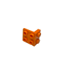 44728 Bracket 1x2 - 2x2 - Orange