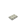 3021 Plate 2x3 - White