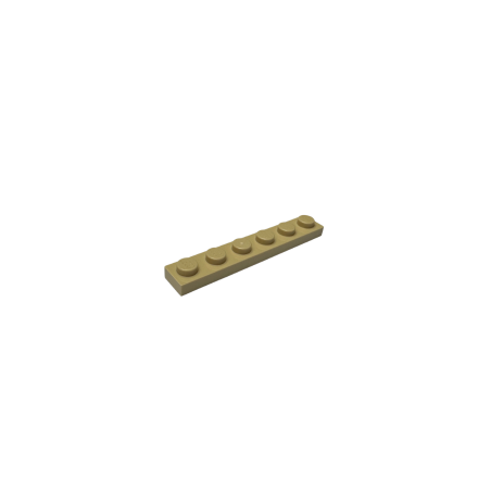 3666 Plate 1x6 - Tan