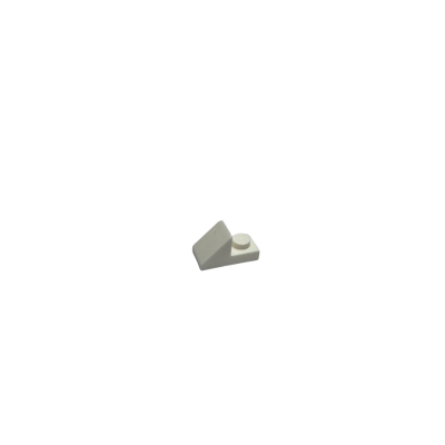 92946 Slope 45 2x1 with 2/3 Cutout - White