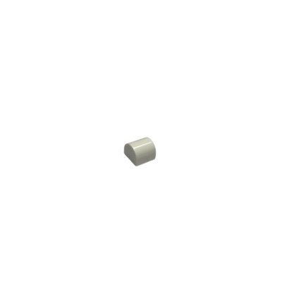 49307 Slope Curved 1x1 x 2/3 Double - White