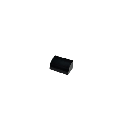 37352 Slope, Curved 1x2 with Bottom Stud Holder - Black