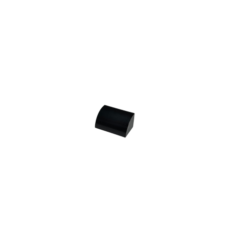 37352 Slope, Curved 1x2 with Bottom Stud Holder - Black