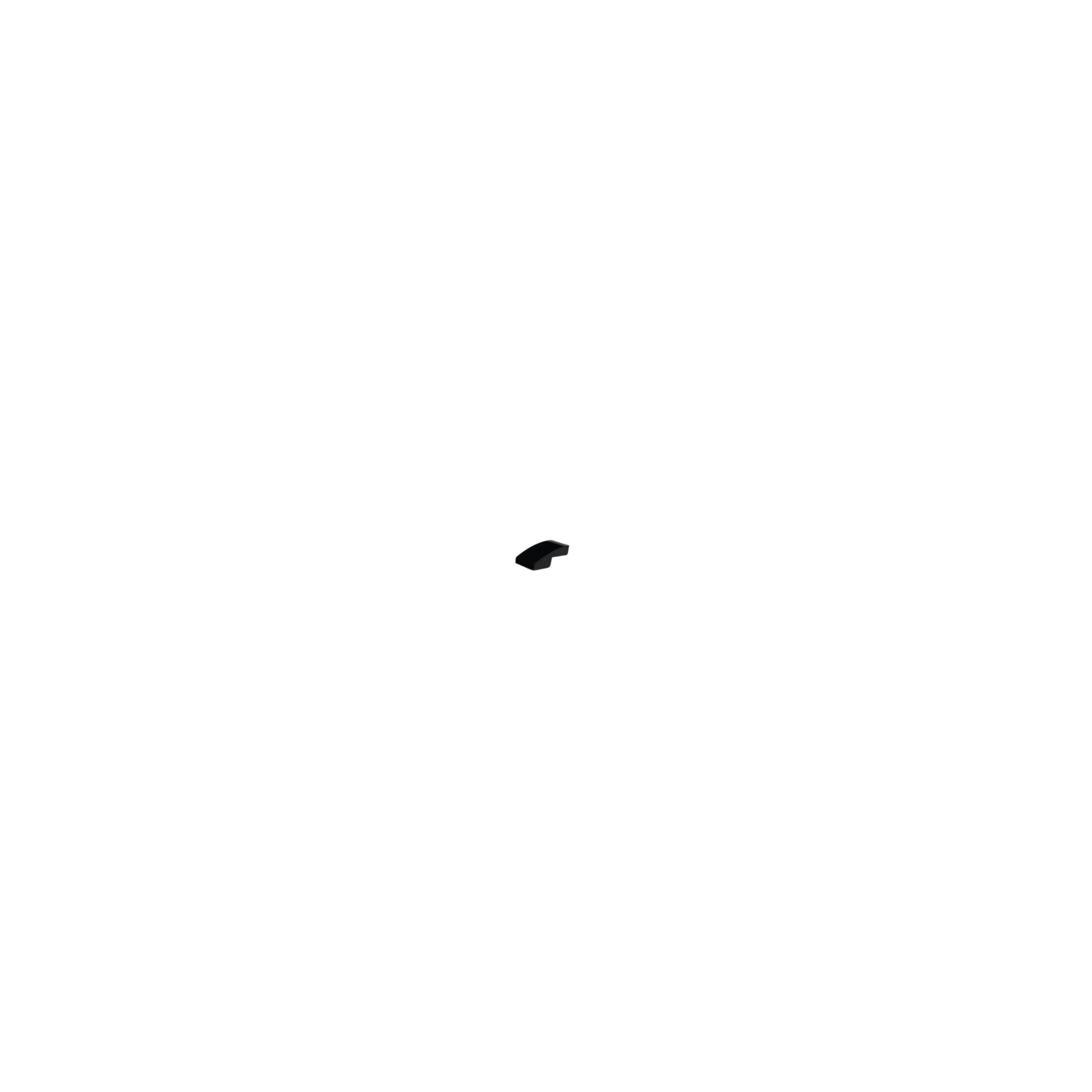 11477 Slope Curved 2x1x2/3 - Black