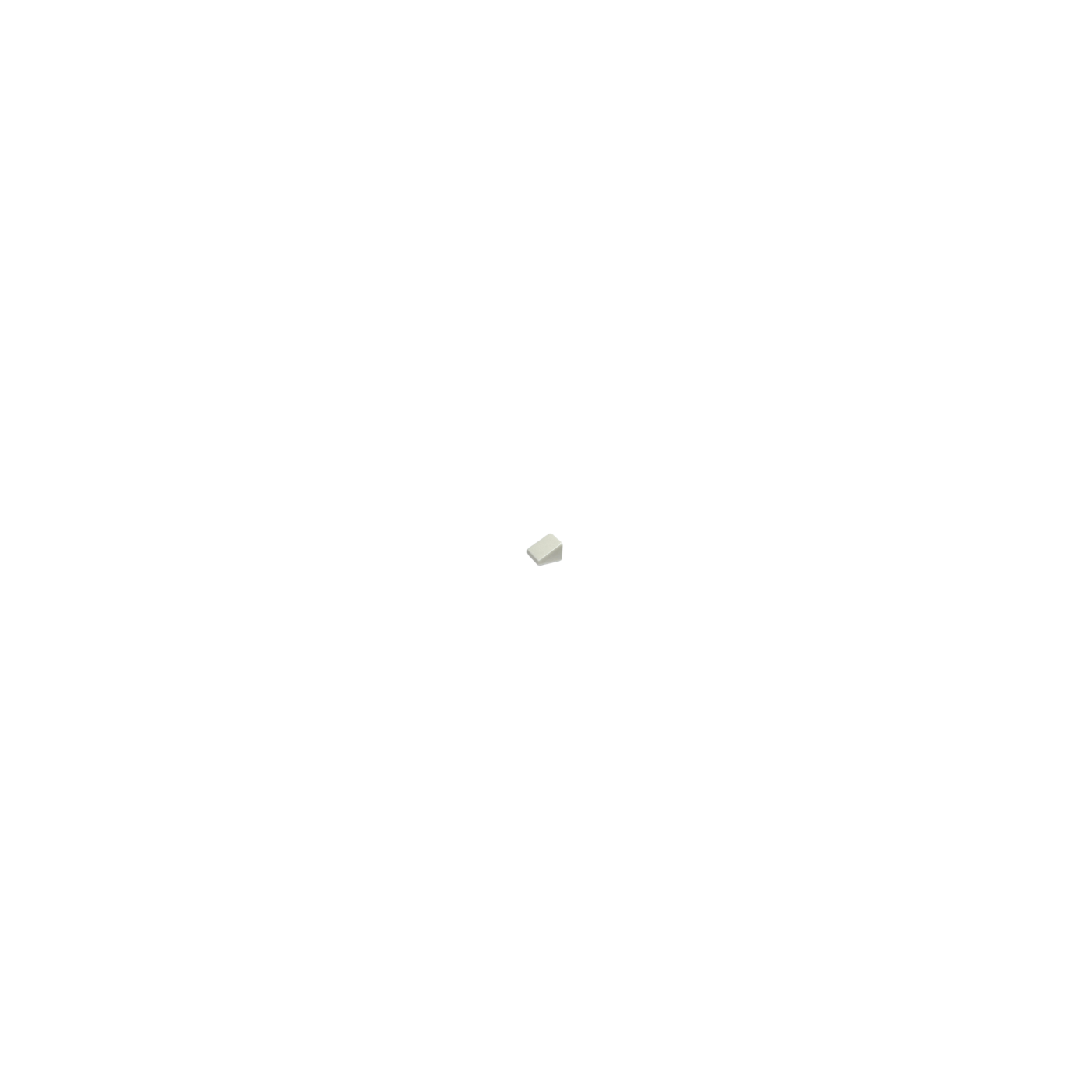 54200 Slope 30 1x1x2/3 - White