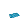 30350b Tile Modified 2x3 with 2 Open O Clips - Trans-Light Blue