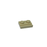 32028 Plate Modified 1x2 with Door Rail - Tan