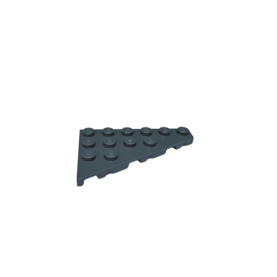 48205 Plate Wedge 6x4 Right - Dark Bluish Gray