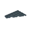 48208 Plate Wedge 6x4 Left - Dark Bluish Gray