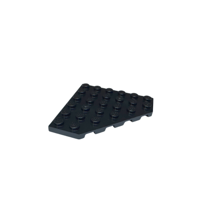 6106 Plate Wedge 6x6 Cut Corner - Black