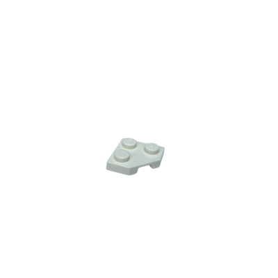 26601 Plate Wedge 2x2 Cut Corner - White
