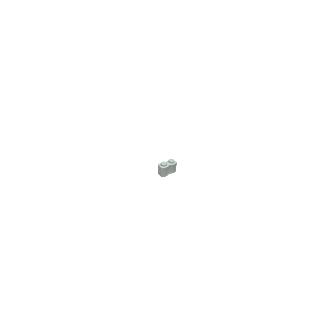 30136 Brick Modified 1x2 with Log Profile - White