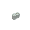 30136 Brick Modified 1x2 with Log Profile - White